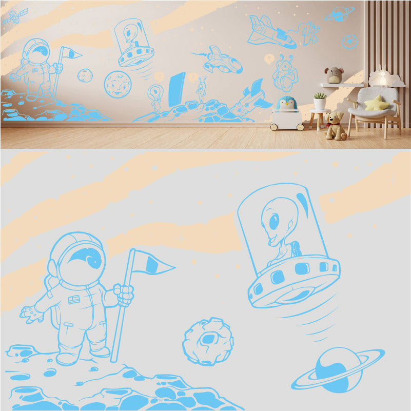 in space complete wall mural wall sticker