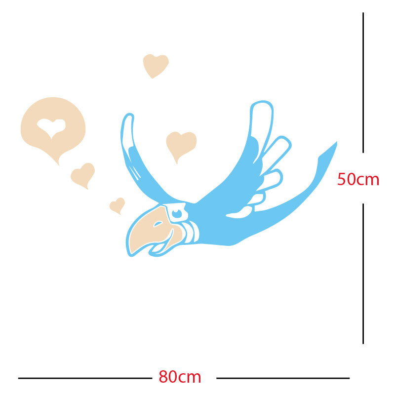 parrot pirate theme wall sticker