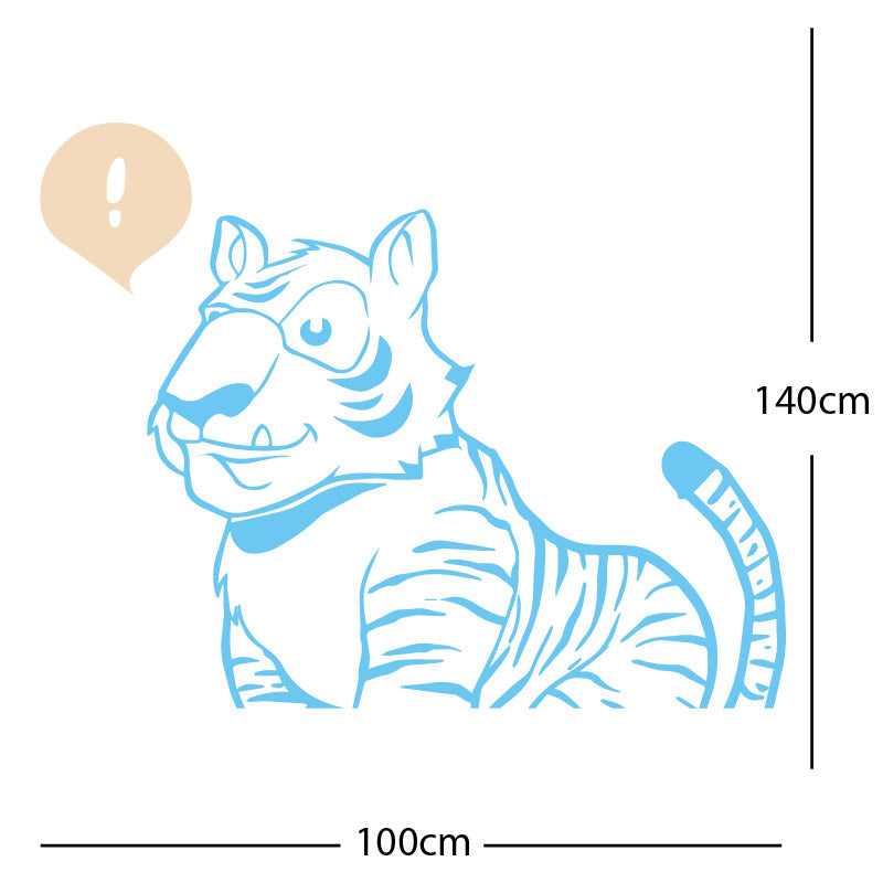 jungle tiger wall sticker