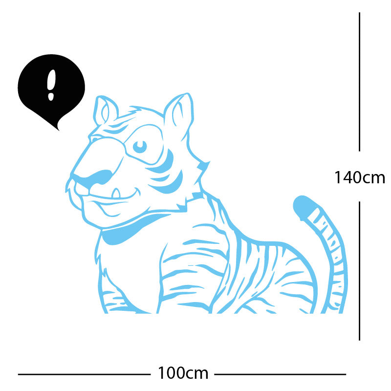 jungle tiger wall sticker