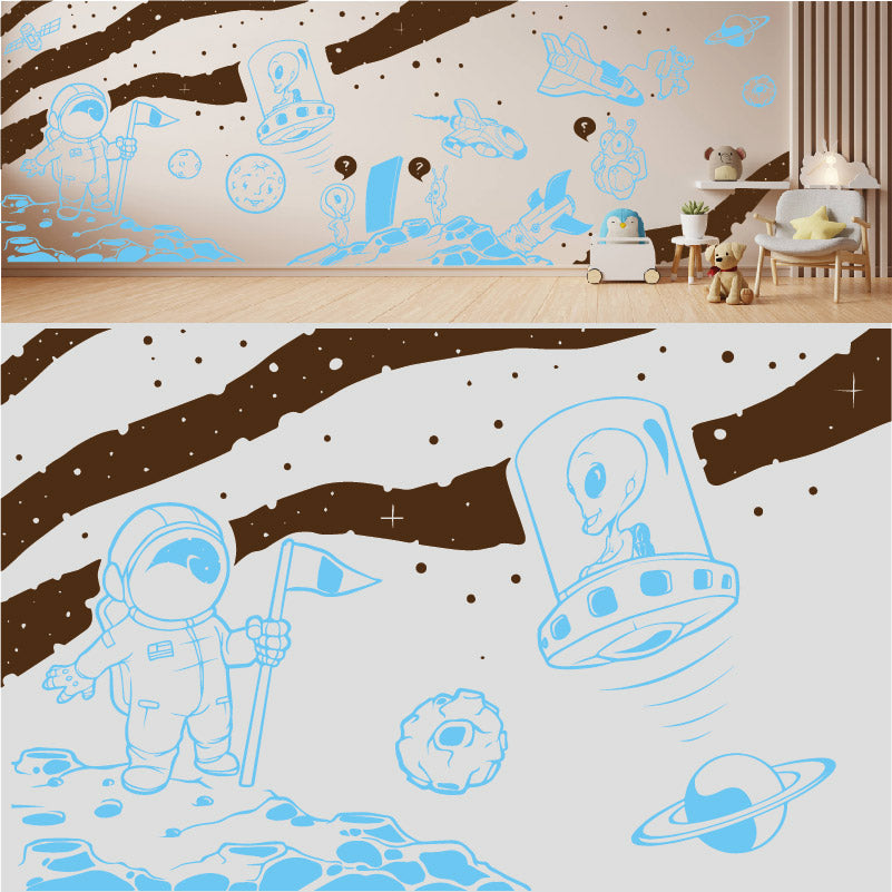 in space complete wall mural wall sticker