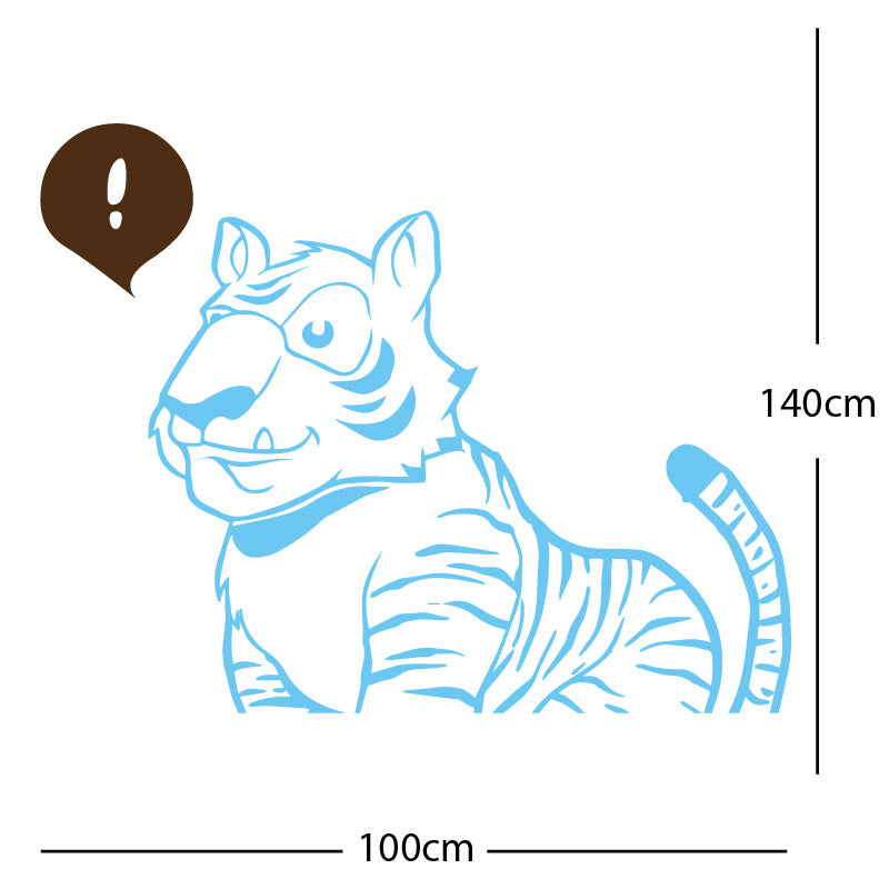 jungle tiger wall sticker