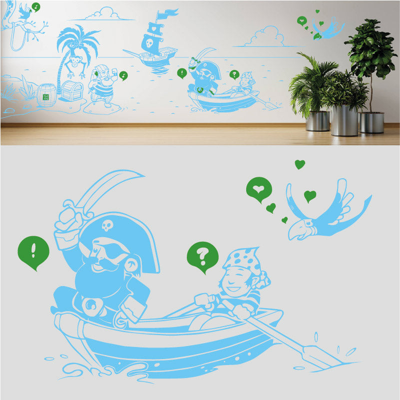 a pirates life complete wall mural
