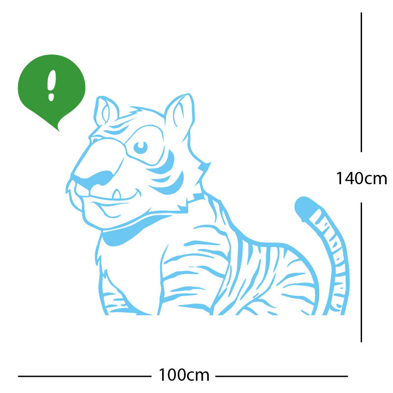 jungle tiger wall sticker