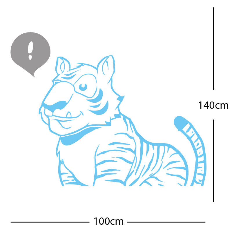 jungle tiger wall sticker