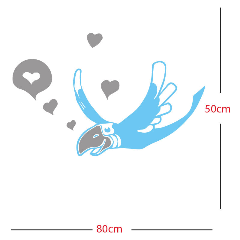parrot pirate theme wall sticker