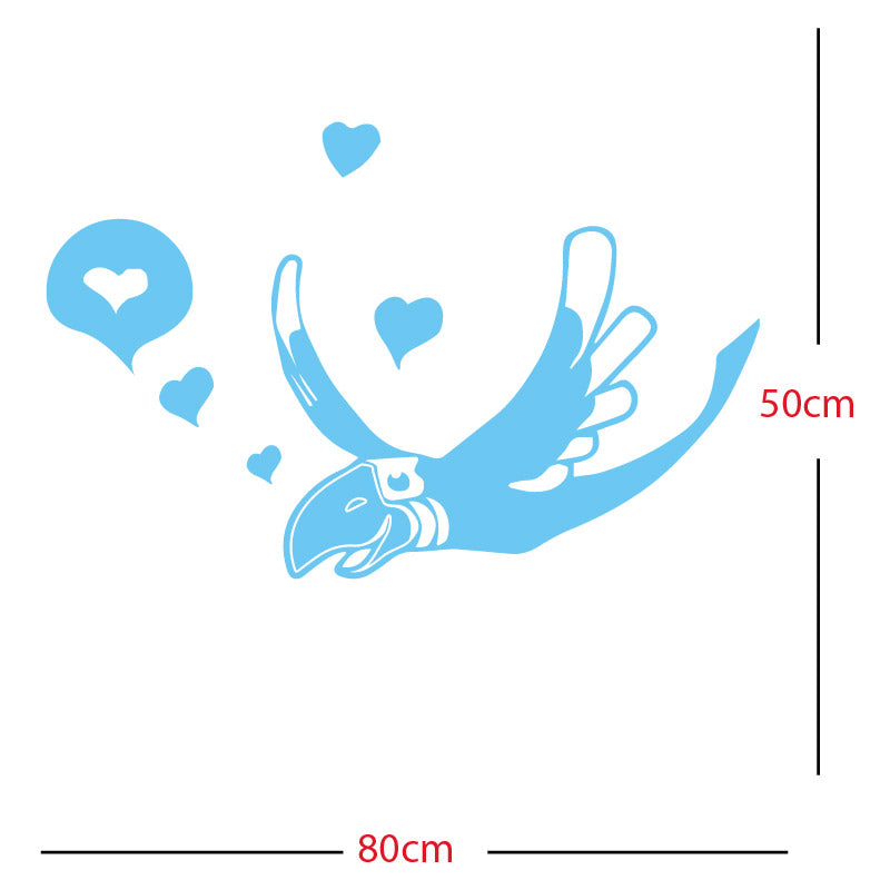 parrot pirate theme wall sticker