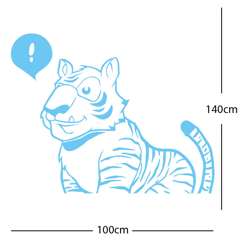jungle tiger wall sticker