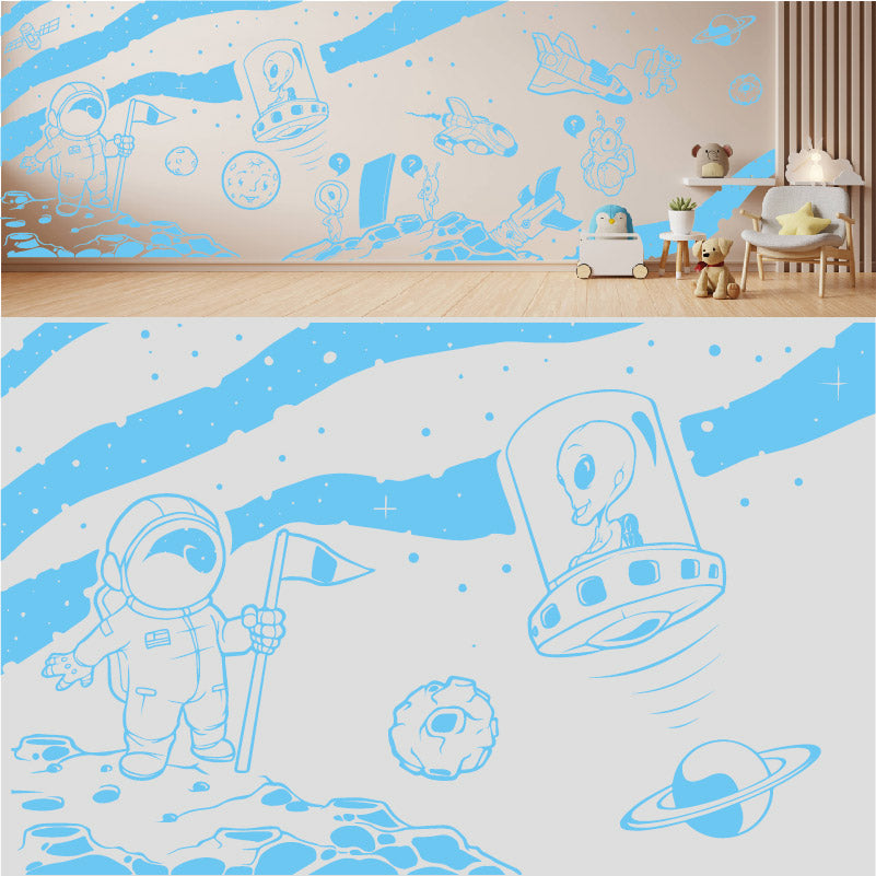 in space complete wall mural wall sticker