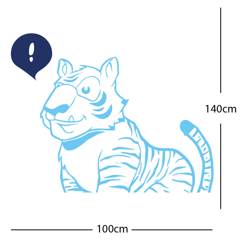 jungle tiger wall sticker