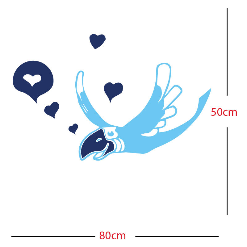 parrot pirate theme wall sticker