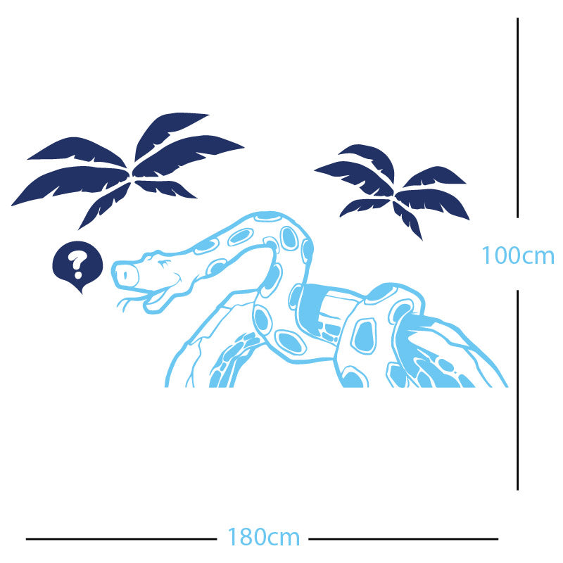 jungle snake wall sticker