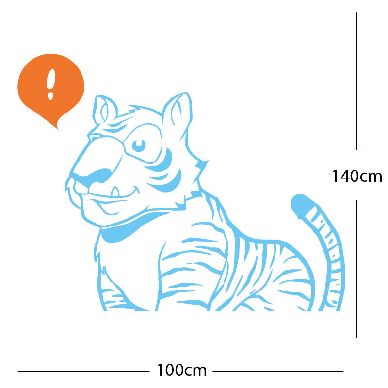 jungle tiger wall sticker