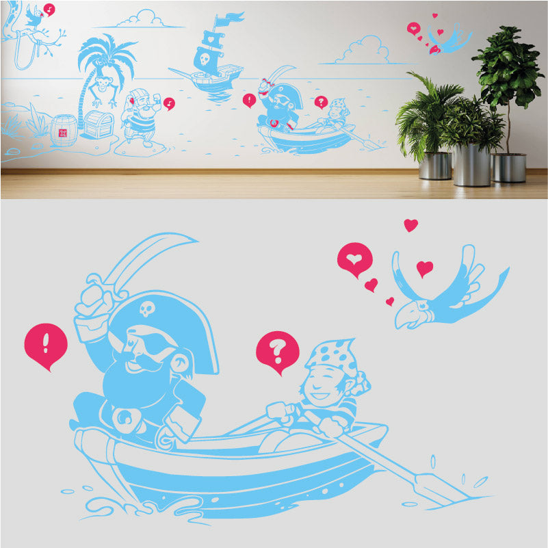 a pirates life complete wall mural