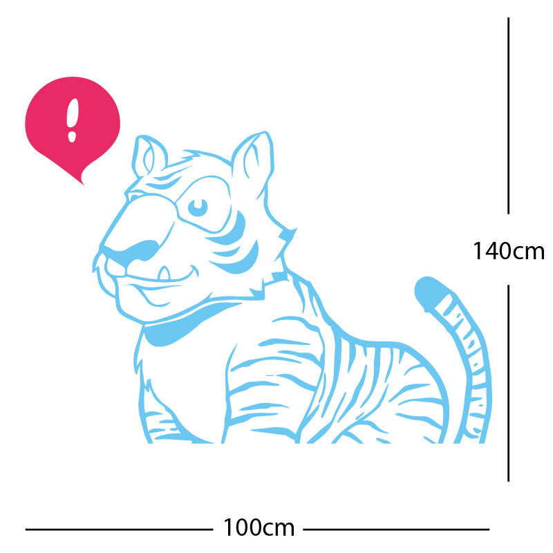 jungle tiger wall sticker