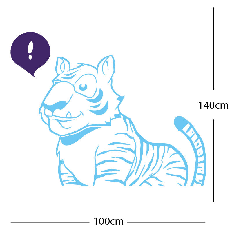jungle tiger wall sticker