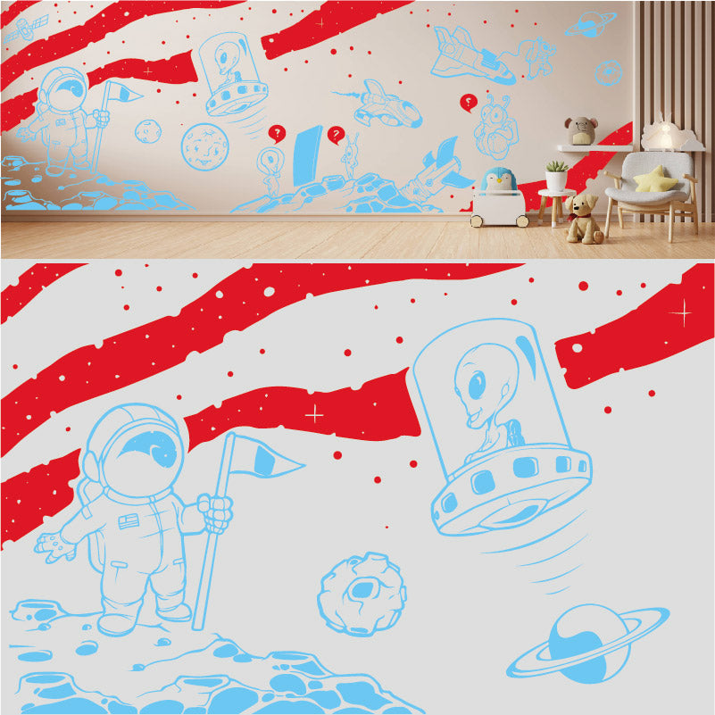 in space complete wall mural wall sticker