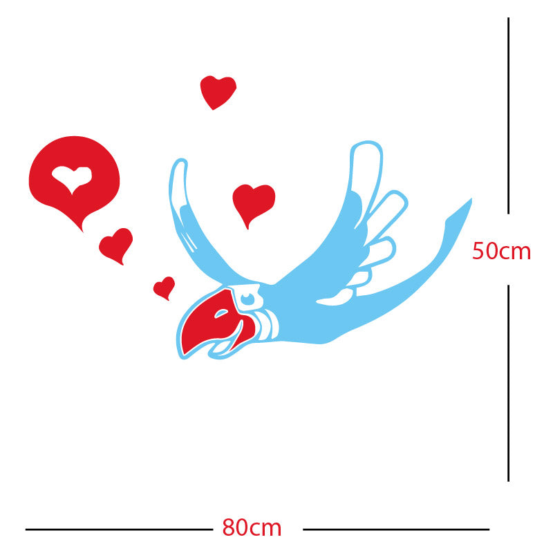 parrot pirate theme wall sticker
