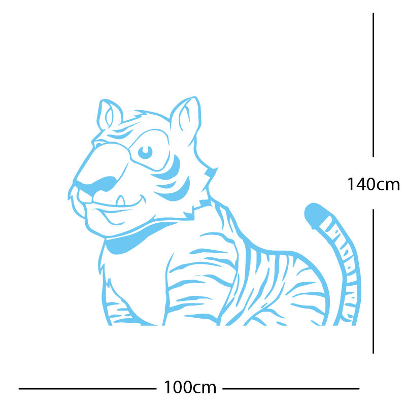 jungle tiger wall sticker
