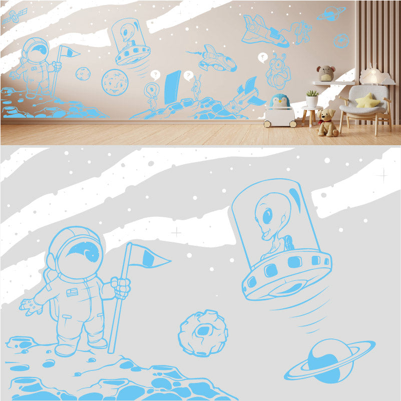 in space complete wall mural wall sticker