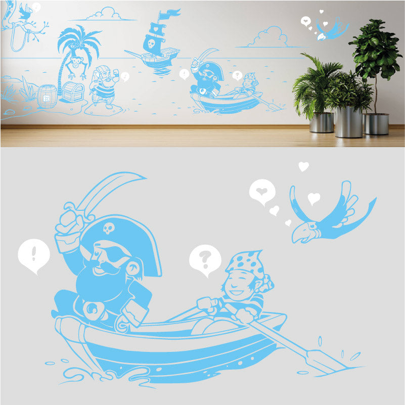 a pirates life complete wall mural