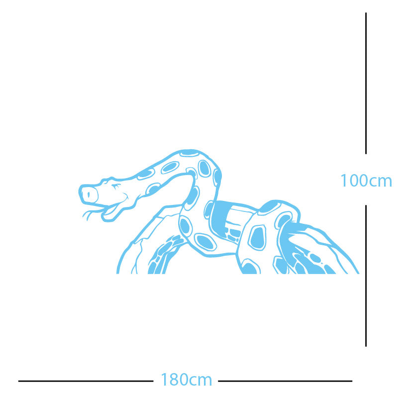 jungle snake wall sticker