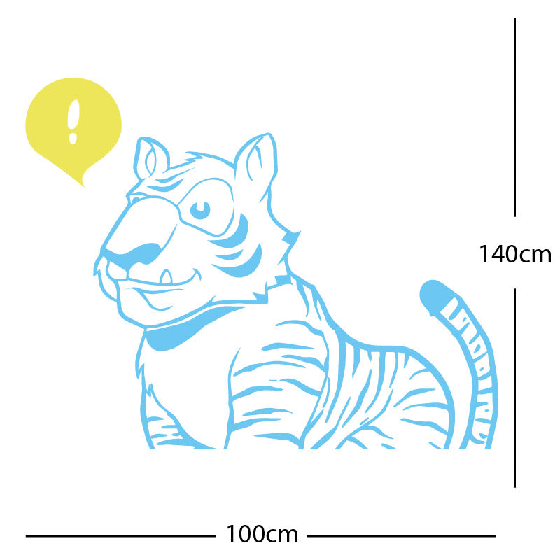 jungle tiger wall sticker