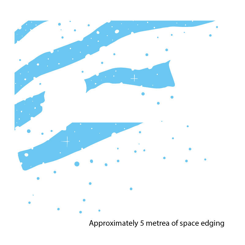 space scene edging wall sticker