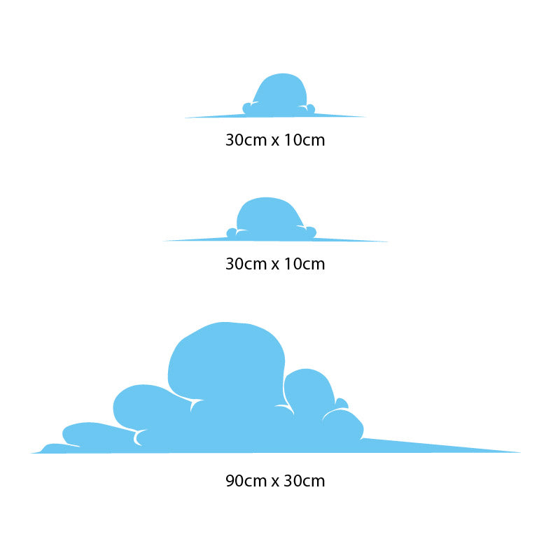 cloud element wall sticker