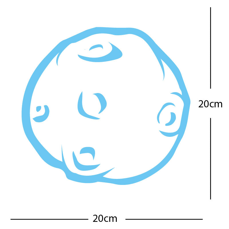 meteor asteroid wall sticker
