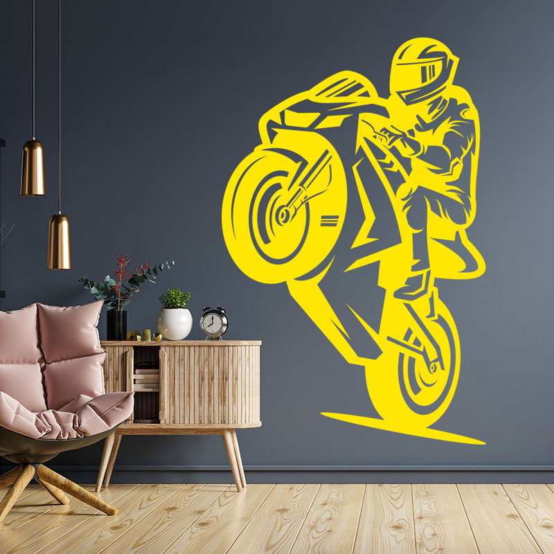 motorbike superbike wall sticker