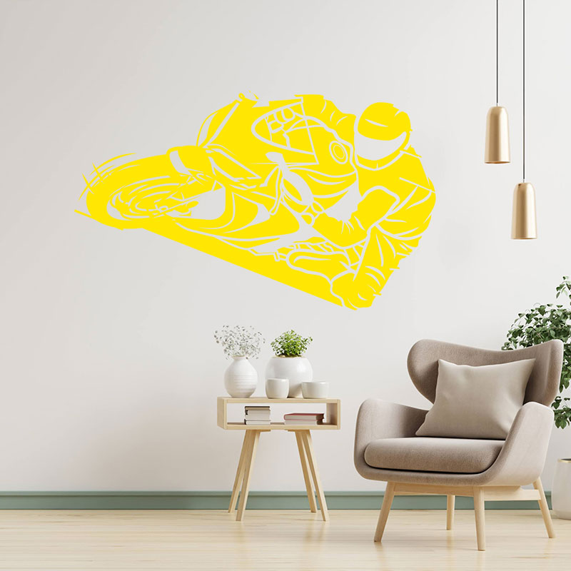 dirt motocross motorbike wall sticker