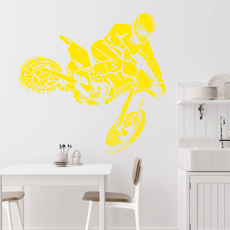 motocross dirt motorbike wall decal