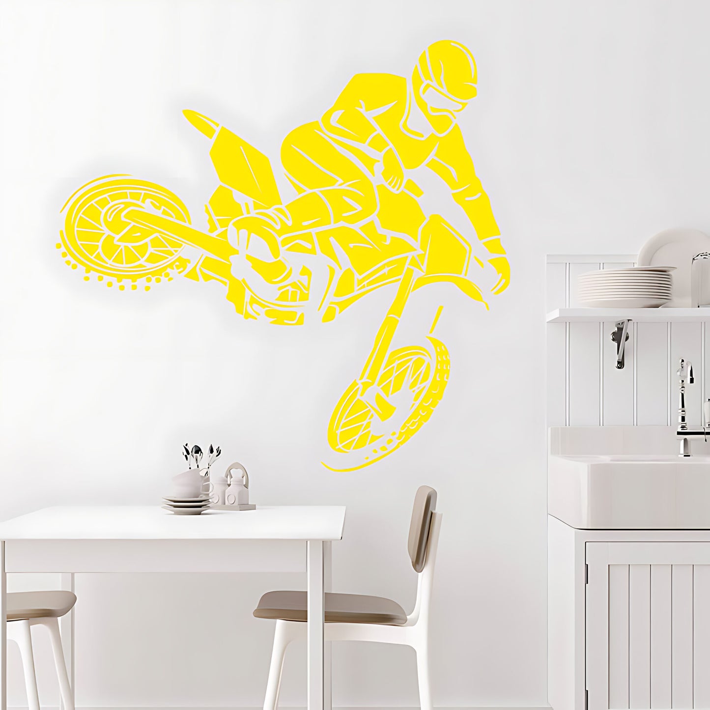 Motocross Dirt Motorbike Wall Decal for Boys Room - Vinyl Art Sticker