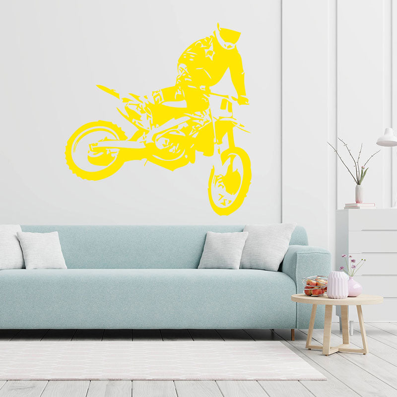 motocross dirt motorbike design wall sticker