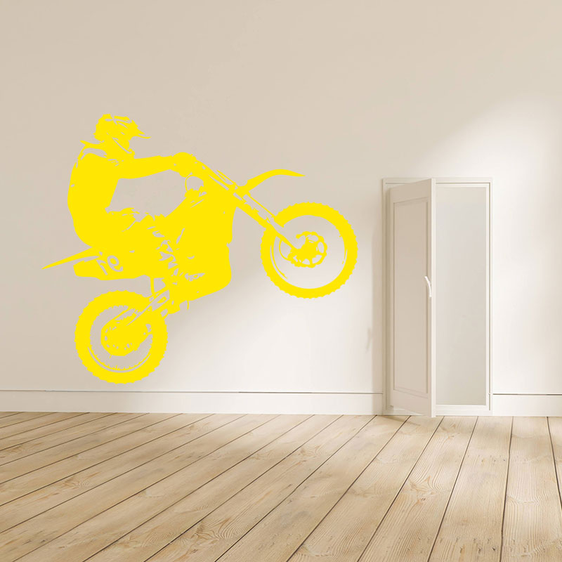 motocross dirt motorbike decal wall sticker