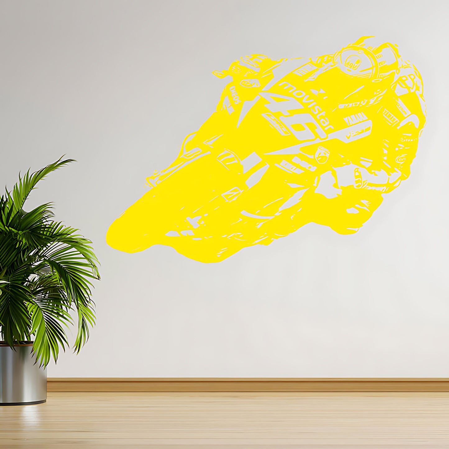 Valentino Rossi Moto GP Wall Sticker - Motorbike Vinyl Art Decal