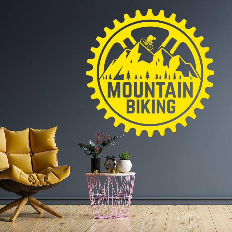 cycling sport decal wall sticker