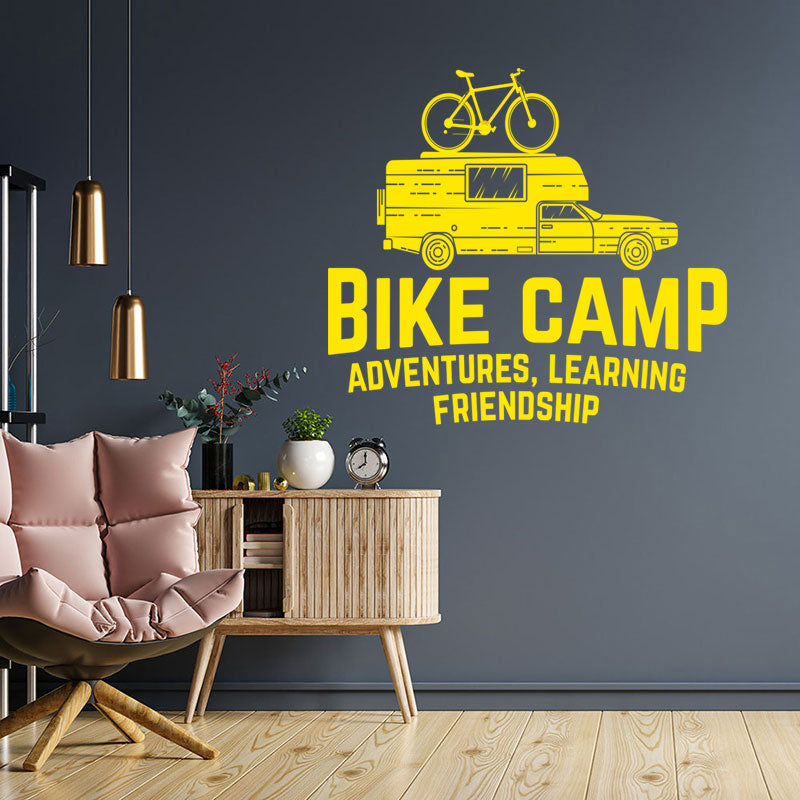 mountain biking vinyl wall sticker
