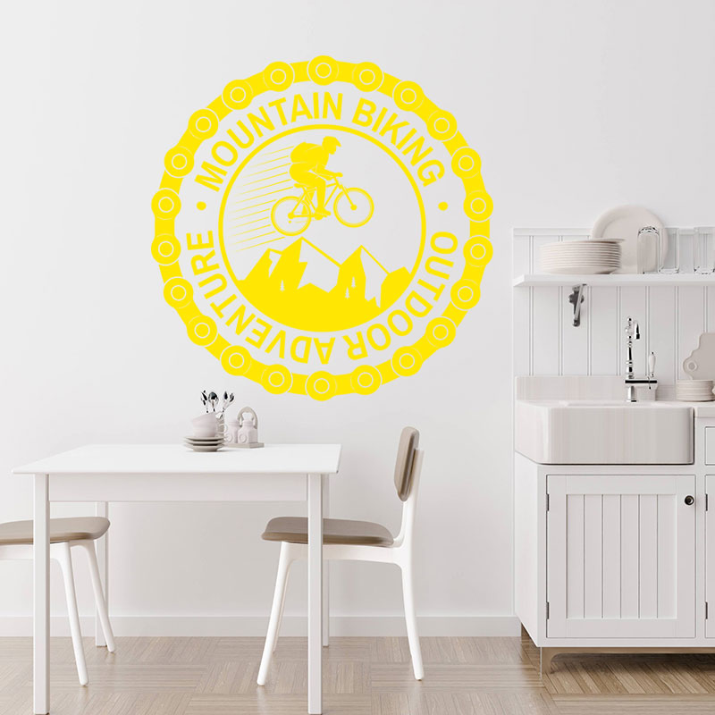 cycling wall sticker