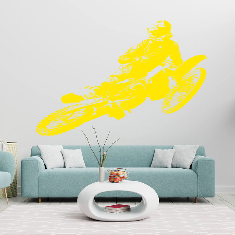 kawasaki motocross motorbike decals riders wall