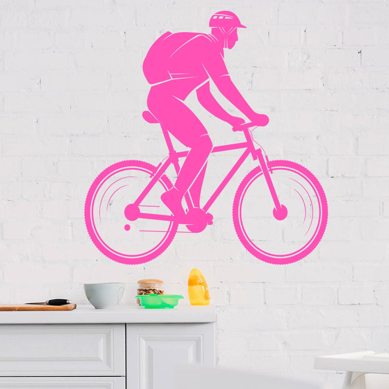 trailblazing mountain bike wall sticker