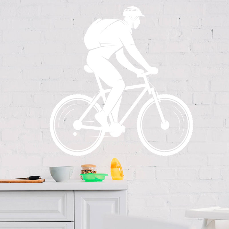 trailblazing mountain bike wall sticker