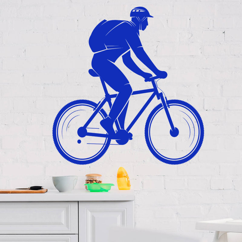 trailblazing mountain bike wall sticker