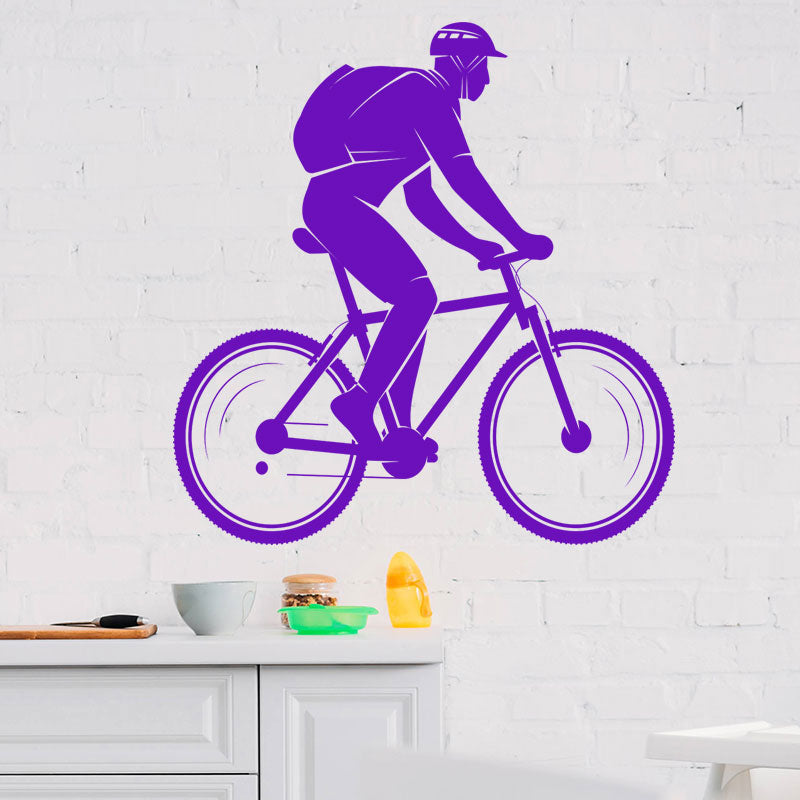 trailblazing mountain bike wall sticker