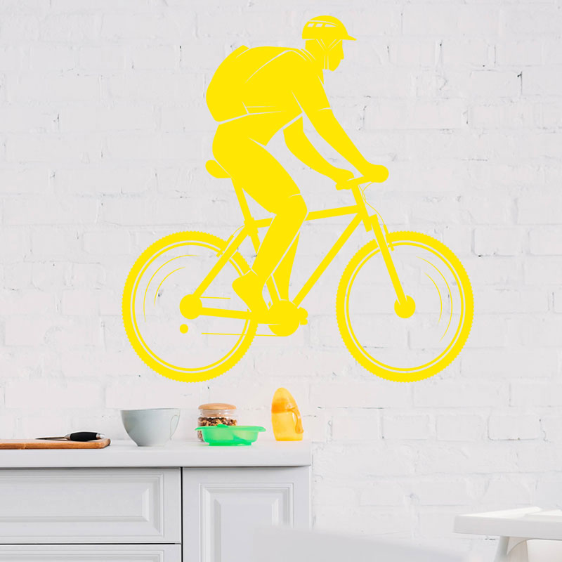 trailblazing mountain bike wall sticker