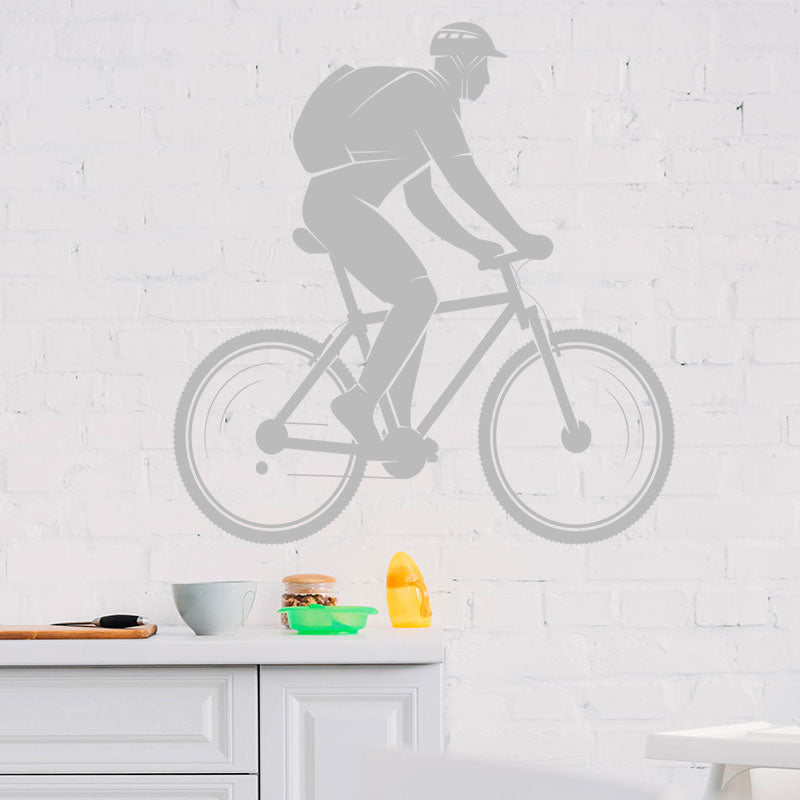 trailblazing mountain bike wall sticker