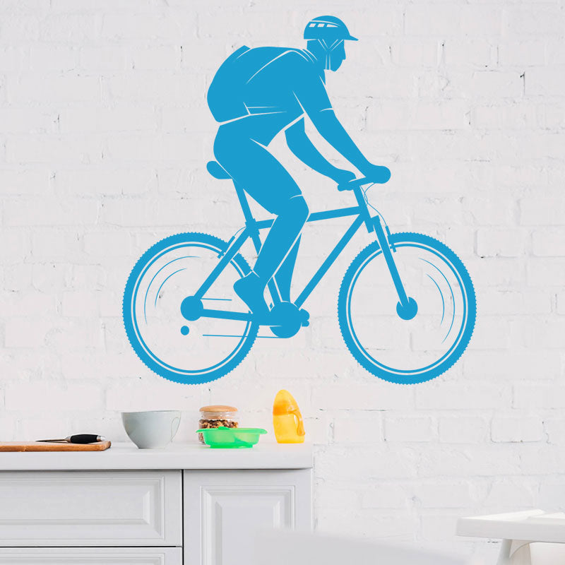 trailblazing mountain bike wall sticker
