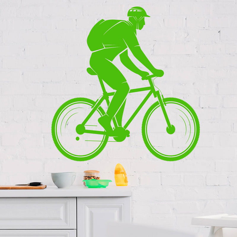trailblazing mountain bike wall sticker