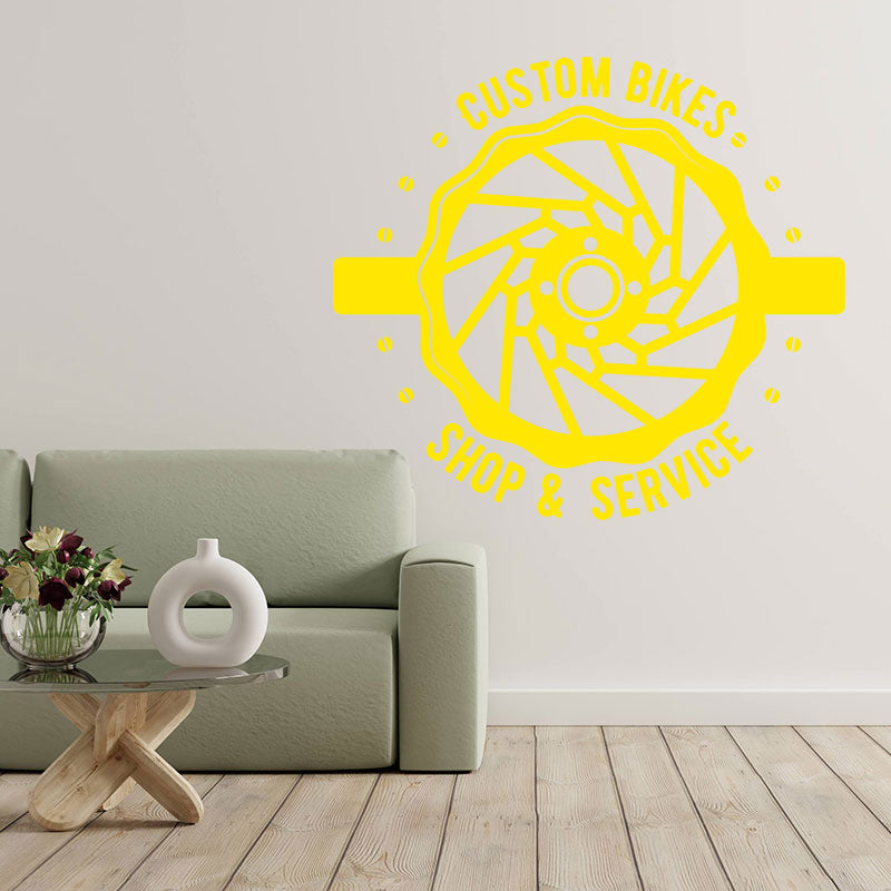 sporty bike decal wall sticker